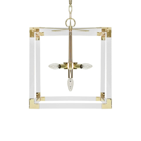 Worlds Away Eli Modern Square Pendant Light - Matthew Izzo Home