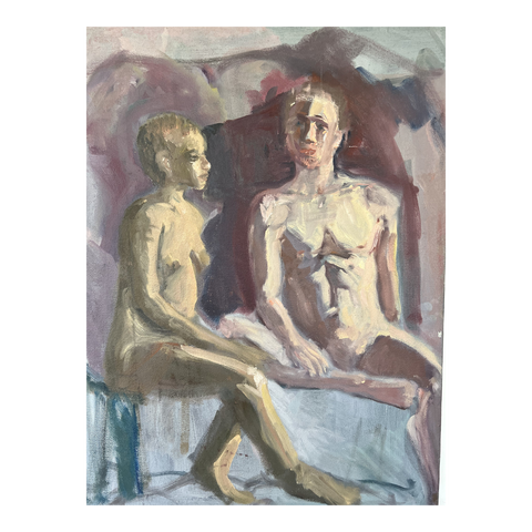 Vintage Portrait Oil Painting - Matthew Izzo Home